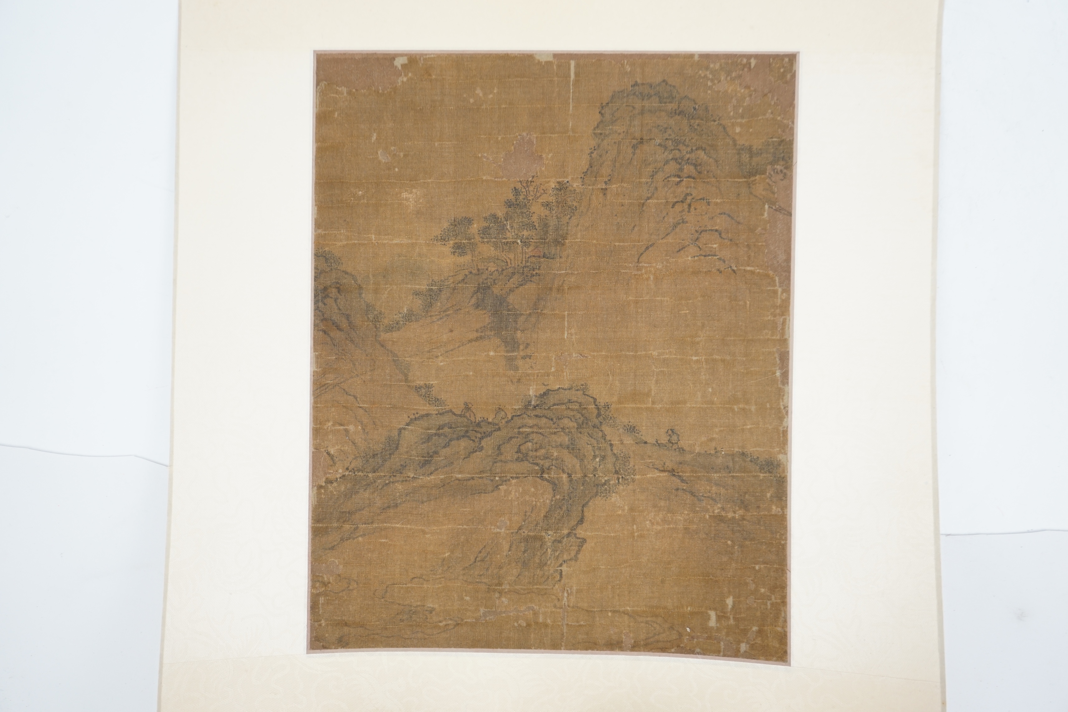 A Chinese painting on silk, Ming dynasty